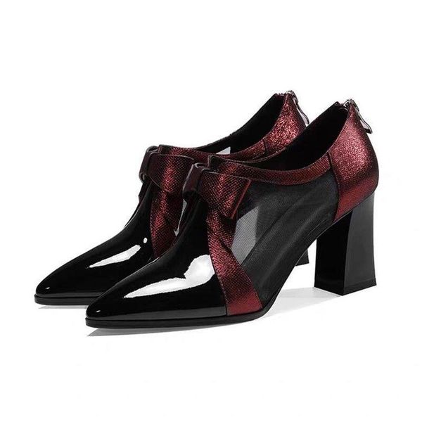women high heel sandals spring summer mesh shoes office work block heels zipper boots zh100742, Black
women high heel sandals spring summer mesh shoes office work block heels zipper boots zh100742, Black
