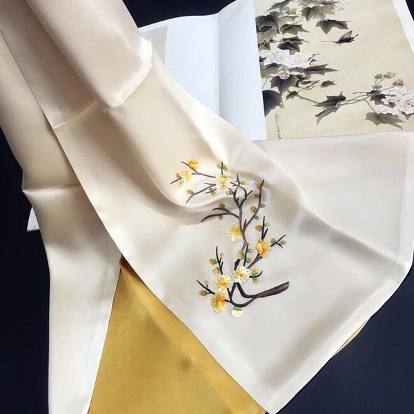 scarves 2021 su embroidery silk scarf hand double-layer mulberry high-end gift box chinese style, Blue;gray
scarves 2021 su embroidery silk scarf hand double-layer mulberry high-end gift box chinese style, Blue;gray