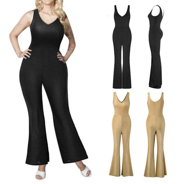 women's jumpsuits & rompers 2021 summer jumpsuit overall v neck sleeveless casual fashion solid plus size elastic female playsuit rompe, Black;white
women's jumpsuits & rompers 2021 summer jumpsuit overall v neck sleeveless casual fashion solid plus size elastic female playsuit rompe, Black;white