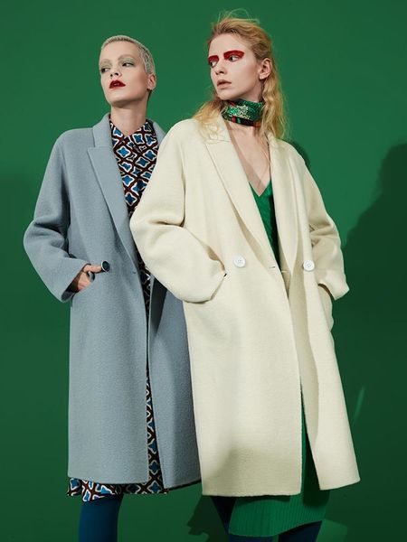 women's wool & blends hepburn australian double-sided cashmere coat medium length 2021 small tweed, Black
women's wool & blends hepburn australian double-sided cashmere coat medium length 2021 small tweed, Black