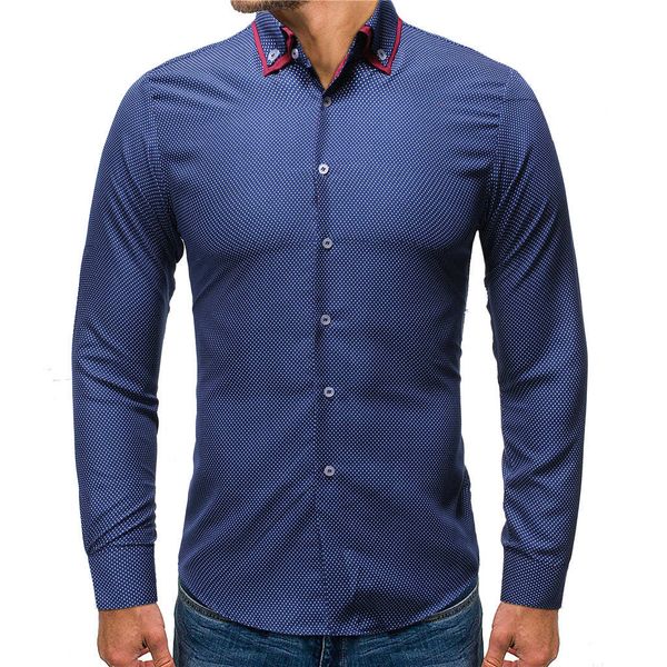 men casual shirt dots turn-down collar men's shirt autumn winter fashion long-sleeved business casual slim fit shirt, White;black
men casual shirt dots turn-down collar men's shirt autumn winter fashion long-sleeved business casual slim fit shirt, White;black