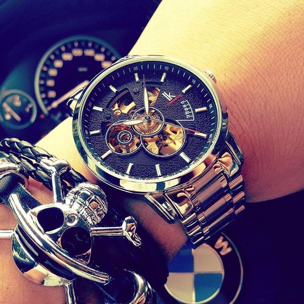 wristwatches ik colouring mens watches 2021 stainless steel automatic mechanical male clock skeleton steampunk relogio masculino, Slivery;brown
wristwatches ik colouring mens watches 2021 stainless steel automatic mechanical male clock skeleton steampunk relogio masculino, Slivery;brown