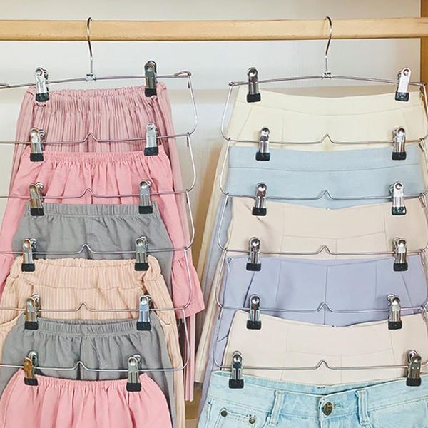 space saving 6 tier metal skirt hanger with clips 3 pack hang 6-on-1 gain 70% more rubber coated hangers & racks
space saving 6 tier metal skirt hanger with clips 3 pack hang 6-on-1 gain 70% more rubber coated hangers & racks