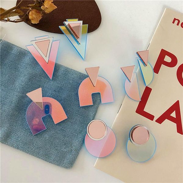 cool punk laser colorful drop earrings for women grils personality geometric round triangle dangle fashion jewelry & chandelier, Silver
cool punk laser colorful drop earrings for women grils personality geometric round triangle dangle fashion jewelry & chandelier, Silver