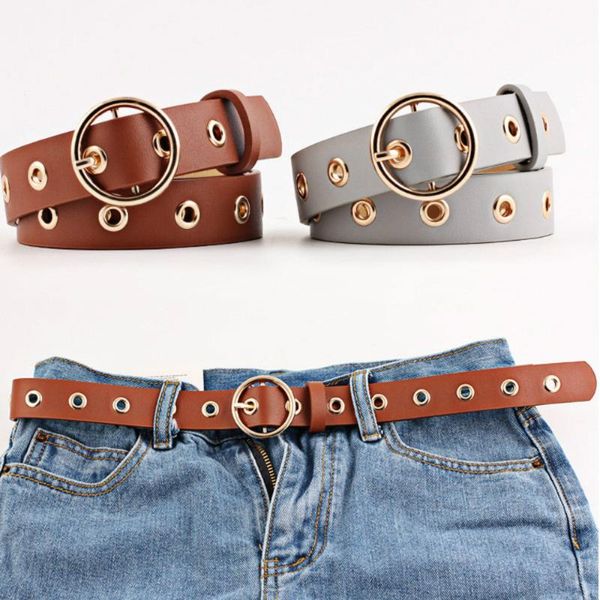 women round buckle punk waist belt pu leather strap womens slim waistband female ladies apparel accessories belts, Black;brown
women round buckle punk waist belt pu leather strap womens slim waistband female ladies apparel accessories belts, Black;brown