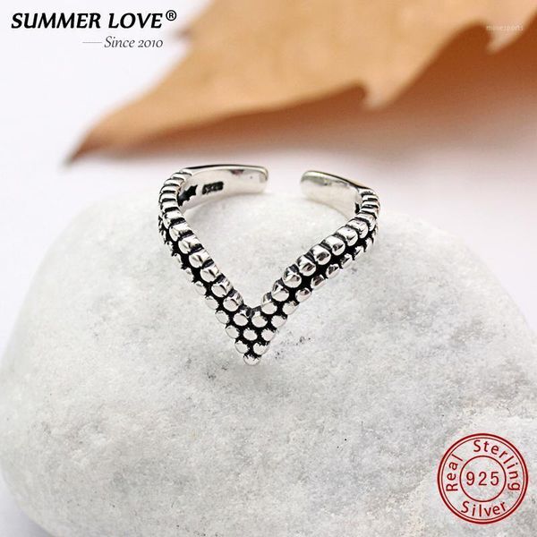cluster rings simple real 925 sterling silver for women adjustable "v" smooth anillo fine jewelry bague accessories1, Golden;silver
cluster rings simple real 925 sterling silver for women adjustable "v" smooth anillo fine jewelry bague accessories1, Golden;silver