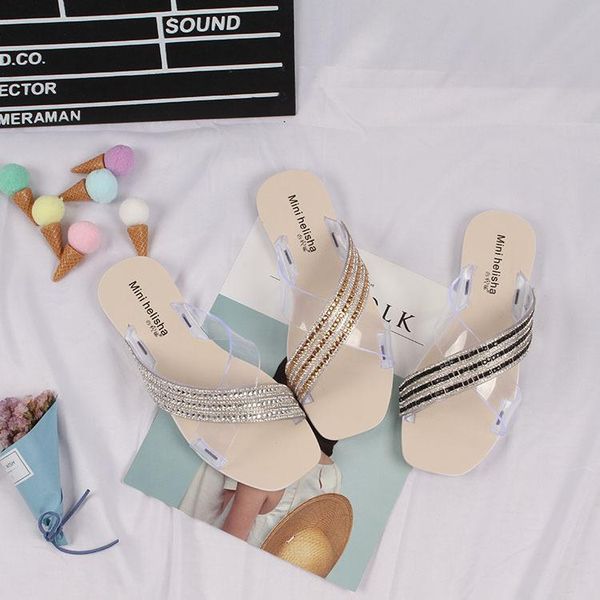 style outdoor wear summer korean-style fashion cross three-row drill with versatile retro flat sandals women's, Black
style outdoor wear summer korean-style fashion cross three-row drill with versatile retro flat sandals women's, Black