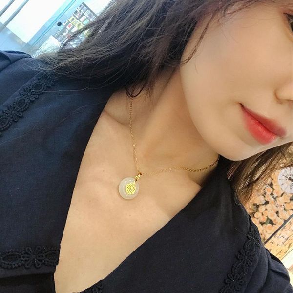 chains moflo arrival chinese fu jade necklace jewelry natural emerald pendant, Silver
chains moflo arrival chinese fu jade necklace jewelry natural emerald pendant, Silver