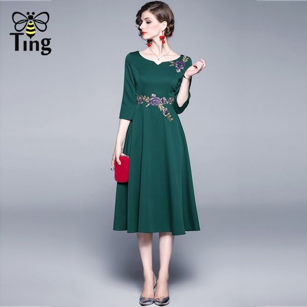 women fashion vintage dress casual summer green elegant a line es lady office work vestidos plus size 2xl 210513, Black;gray
women fashion vintage dress casual summer green elegant a line es lady office work vestidos plus size 2xl 210513, Black;gray