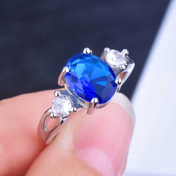 wedding rings classic oval inlay blue cubic zircon fashion minimalism silver jewelry for women engagement birthday gift, Slivery;golden
wedding rings classic oval inlay blue cubic zircon fashion minimalism silver jewelry for women engagement birthday gift, Slivery;golden