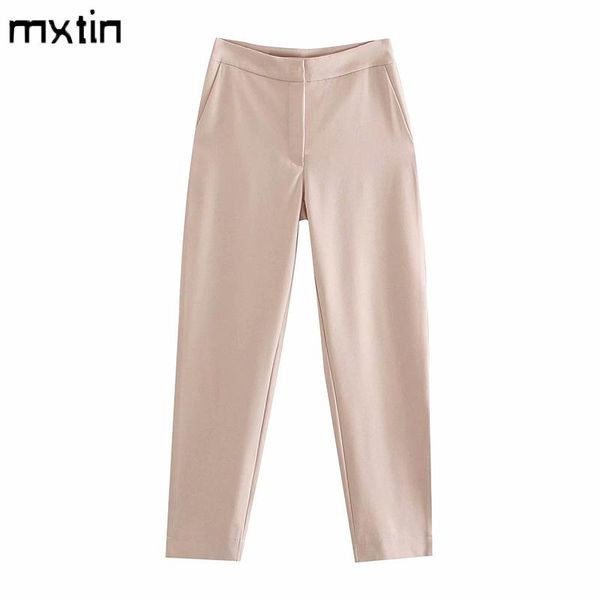 women's pants & capris mxtin 2021 women spring vintage solid straight fashion high waist side pockets zipper office lady female ankle t, Black;white
women's pants & capris mxtin 2021 women spring vintage solid straight fashion high waist side pockets zipper office lady female ankle t, Black;white