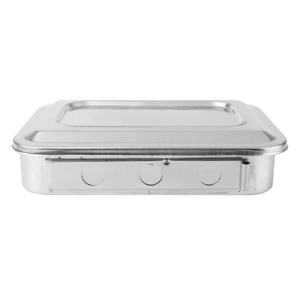 storage bottles & jars 1pc stainless steel disinfectant box tray with lid and hole silver
storage bottles & jars 1pc stainless steel disinfectant box tray with lid and hole silver