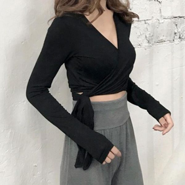 women's t-shirt autumn women skinny t shirt v neck bandage long sleeves crop streetwear fashion female solid color, White
women's t-shirt autumn women skinny t shirt v neck bandage long sleeves crop streetwear fashion female solid color, White