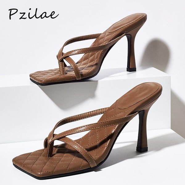 pzilae clip toe design womens slides ladies party dress slippers fashion flip flops stiletto high heel shoes square sandals, Black
pzilae clip toe design womens slides ladies party dress slippers fashion flip flops stiletto high heel shoes square sandals, Black