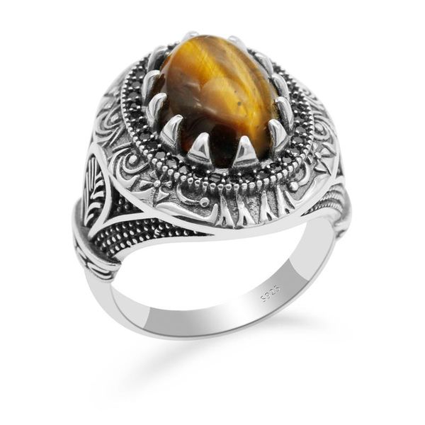 cluster rings men's ring s925 sterling silver jewelry turkish inlaid tiger eye stone, Golden;silver
cluster rings men's ring s925 sterling silver jewelry turkish inlaid tiger eye stone, Golden;silver