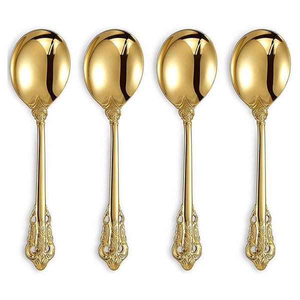 spoons gorgeous round soup spoon set of 4,stainless steel visions bouillon spoon, dishwasher safe, fine mirror polished
spoons gorgeous round soup spoon set of 4,stainless steel visions bouillon spoon, dishwasher safe, fine mirror polished