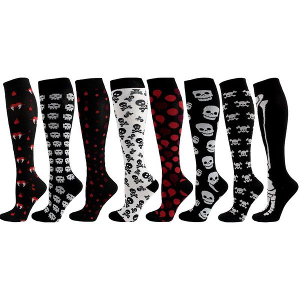 sports socks pressure 8 pairs per set skeleton compression halloween skull horror, Black
sports socks pressure 8 pairs per set skeleton compression halloween skull horror, Black