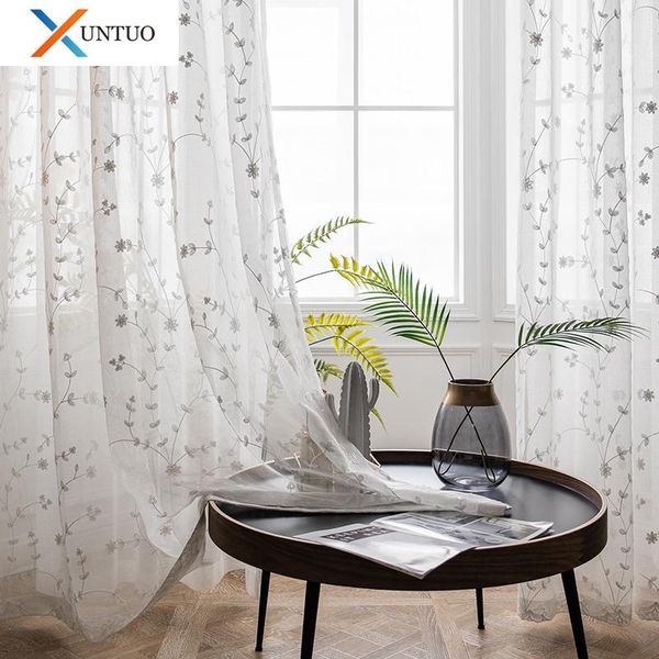 curtain & drapes embroidery floral tulle sheer curtains for living room bedroom white voile cortinas window treatment custom size
curtain & drapes embroidery floral tulle sheer curtains for living room bedroom white voile cortinas window treatment custom size