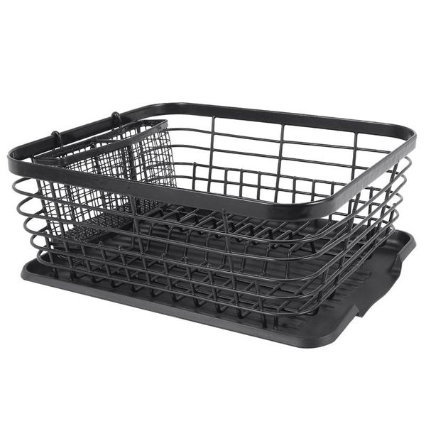 kitchen storage & organization dish drainer drying rack with drip tray and basket sink organizer shelf black
kitchen storage & organization dish drainer drying rack with drip tray and basket sink organizer shelf black