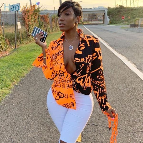 women's blouses & shirts zooeffbb graffiti print shirt women fashion ravefall clothes blusas long sleeve blouse plus size button up top, White
women's blouses & shirts zooeffbb graffiti print shirt women fashion ravefall clothes blusas long sleeve blouse plus size button up top, White