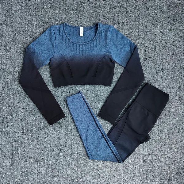 ombre women seamless yoga set workout pants long sleeve crop fitness leggings sports suits gym clothing sportswear outfit
ombre women seamless yoga set workout pants long sleeve crop fitness leggings sports suits gym clothing sportswear outfit