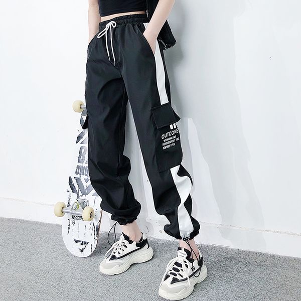 capris women's fashions high-waist cargo loose pants, thin pants, Black;white
capris women's fashions high-waist cargo loose pants, thin pants, Black;white