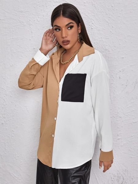 women's blouses & shirts camisas casuales de manga larga, bolsillos verano, moda para mujeres, nuevas piezas, 2021, White
women's blouses & shirts camisas casuales de manga larga, bolsillos verano, moda para mujeres, nuevas piezas, 2021, White