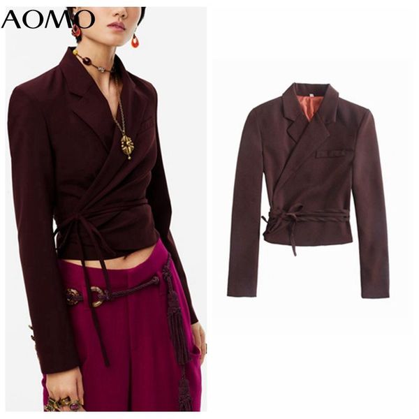 women's suits & blazers aomo women 2021 fashion solid crop blazer coat with slash long sleeve female outerwear chic qd93a, White;black
women's suits & blazers aomo women 2021 fashion solid crop blazer coat with slash long sleeve female outerwear chic qd93a, White;black