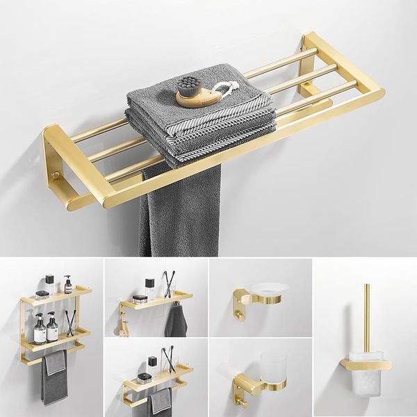 bath accessory set gold brushed towel rack space aluminum toilet paper holder bathroom accessories modern shower shelf
bath accessory set gold brushed towel rack space aluminum toilet paper holder bathroom accessories modern shower shelf