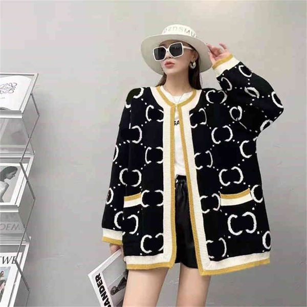 autumn winter sweater women knitted loose coat double letter printed cardigan sweaters ladies outer wear thick streetwear, White;black
autumn winter sweater women knitted loose coat double letter printed cardigan sweaters ladies outer wear thick streetwear, White;black