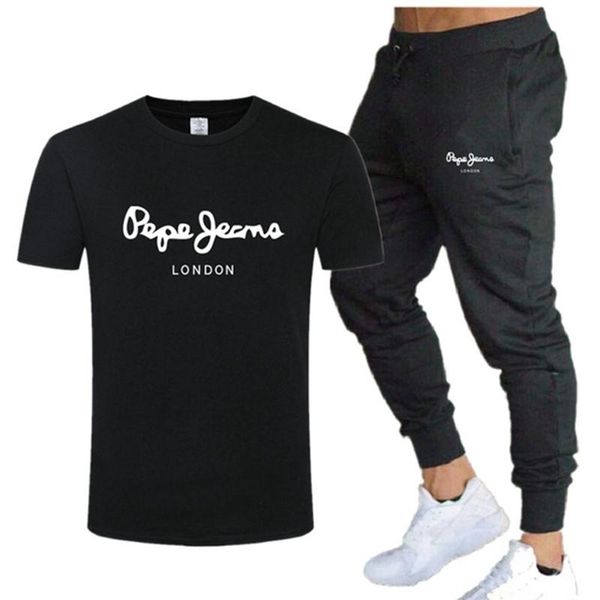 jogging clothing men's summer black printed sportswear suit short sleeve t-shirt + shorts fashion casual 2 pieces, Black;red
jogging clothing men's summer black printed sportswear suit short sleeve t-shirt + shorts fashion casual 2 pieces, Black;red