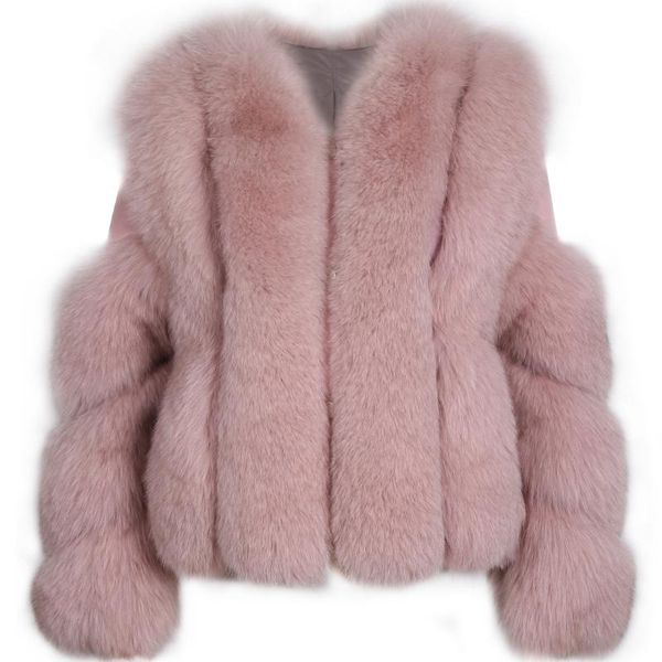 natural fur jacket women real women's & faux, Black