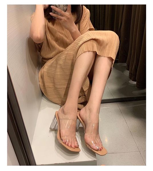 dress shoes 2021 fashion transparent square heels women high summer sandals open toe 9/6cm casual, Black
dress shoes 2021 fashion transparent square heels women high summer sandals open toe 9/6cm casual, Black