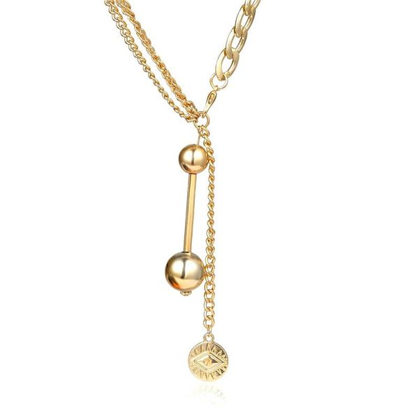 fashion jewelry simple devil's eye long necklaces vintage original ethnic splicing chain necklace women accessory gift chains, Silver
fashion jewelry simple devil's eye long necklaces vintage original ethnic splicing chain necklace women accessory gift chains, Silver