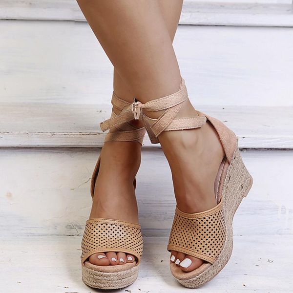 dress shoes summer women platform sandals wedges lace up weave bottom woman 2021 cross straps roman sandalias mujer, Black
dress shoes summer women platform sandals wedges lace up weave bottom woman 2021 cross straps roman sandalias mujer, Black