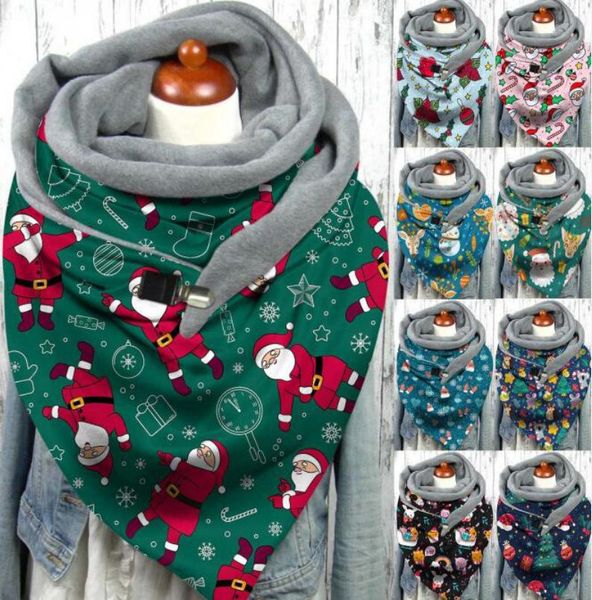 scarves women christmas printing scarf multi-purpose shawl button ladies elegant soild dot neck gaiter winter wrap, Blue;gray
scarves women christmas printing scarf multi-purpose shawl button ladies elegant soild dot neck gaiter winter wrap, Blue;gray
