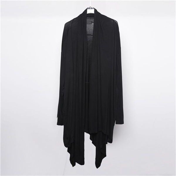 men's trench coats irregular cardigan spring and autumn pure color pendulous feeling design youth fashion asymmetric coat windbreaker l, Tan;black 
men's trench coats irregular cardigan spring and autumn pure color pendulous feeling design youth fashion asymmetric coat windbreaker l, Tan;black