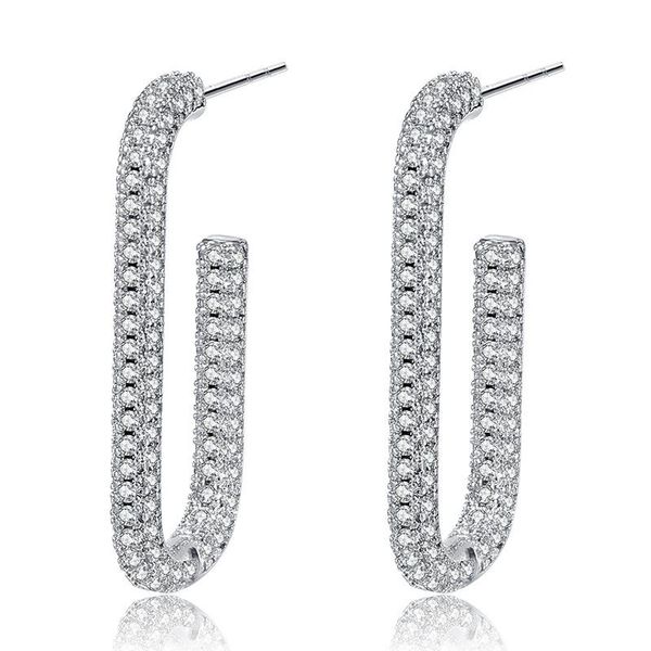 dangle & chandelier eyer trendy rectangular simple cubic zirconia hoop earrings for women hip pendientes mujer wholesale jewelry accessories, Silver
dangle & chandelier eyer trendy rectangular simple cubic zirconia hoop earrings for women hip pendientes mujer wholesale jewelry accessories, Silver