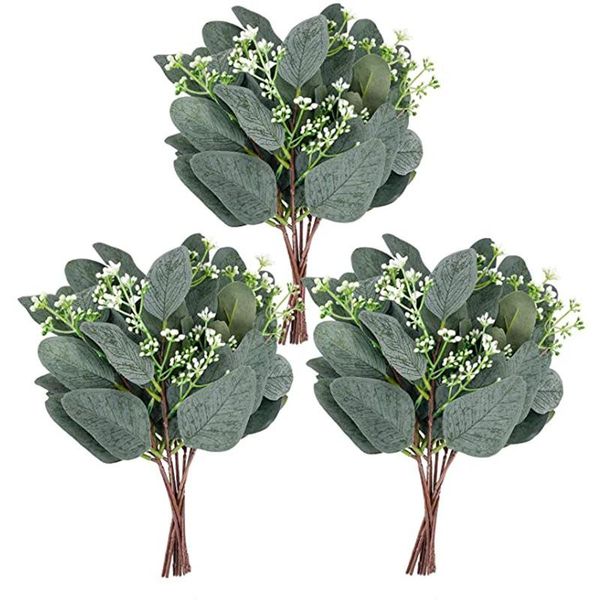 5pcs artificial plants green eucalyptus leaves diy bridal bouquet fake flowers for home garden party wedding flower decorations decorative &
5pcs artificial plants green eucalyptus leaves diy bridal bouquet fake flowers for home garden party wedding flower decorations decorative &