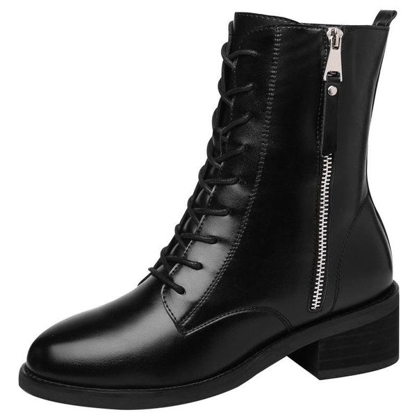 boots women round toe mid-calf zipper shoes 2021 autumn winter casual square heeled motorcycle m0175, Black
boots women round toe mid-calf zipper shoes 2021 autumn winter casual square heeled motorcycle m0175, Black