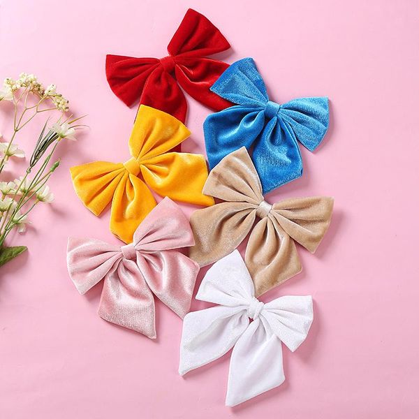 hair accessories autumn winter velvet bow hairpins for children bowknot barrettes sweet 6-inch clips girls headdress, Slivery;white
hair accessories autumn winter velvet bow hairpins for children bowknot barrettes sweet 6-inch clips girls headdress, Slivery;white