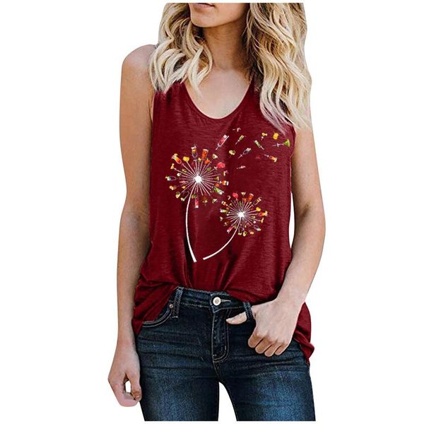 women's tanks & camis camiseta vest tank t-shirt women summer dandelion bouquet print streetwear harajuku casual sleeveless, White
women's tanks & camis camiseta vest tank t-shirt women summer dandelion bouquet print streetwear harajuku casual sleeveless, White