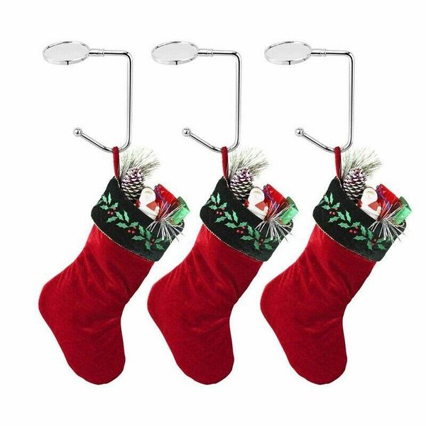 hooks & rails 2pcs christmas stocking holders bag hang buckle portable metal hook festive party supplies ornaments hanger tool
hooks & rails 2pcs christmas stocking holders bag hang buckle portable metal hook festive party supplies ornaments hanger tool
