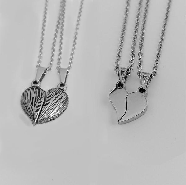 pendant necklaces 1 set 2 couple magnetic force together jewelry 2021 chain necklace stainless steel for men and women's gift, Silver
pendant necklaces 1 set 2 couple magnetic force together jewelry 2021 chain necklace stainless steel for men and women's gift, Silver