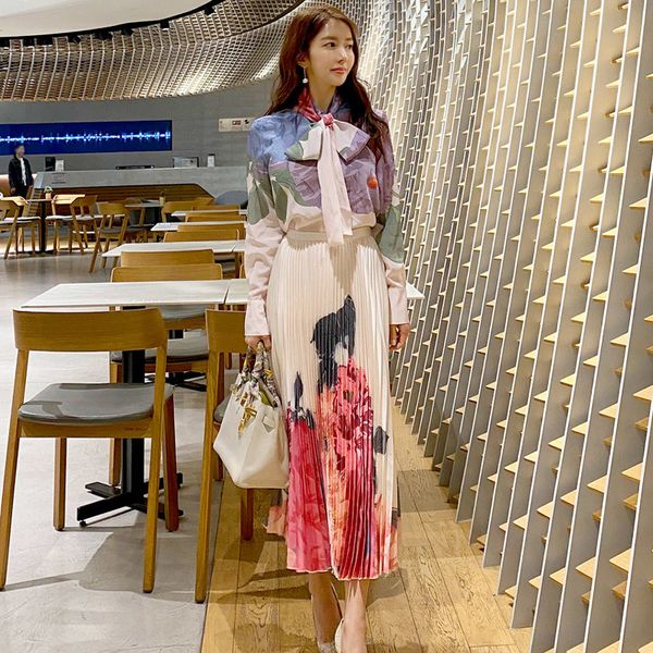 zawf elegant set summer spring fashion design women long sleeve blouse + midi pleated skirt flower print female suit 210525, White
zawf elegant set summer spring fashion design women long sleeve blouse + midi pleated skirt flower print female suit 210525, White