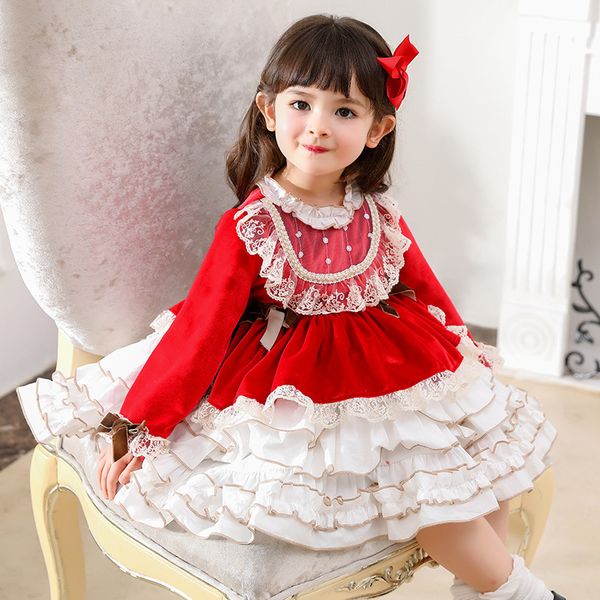 girls' dresses spanish baby es for litter girls royal vintage lolita ball gown children boutique clothes infant birthday veet vestidos, Red;yellow
girls' dresses spanish baby es for litter girls royal vintage lolita ball gown children boutique clothes infant birthday veet vestidos, Red;yellow
