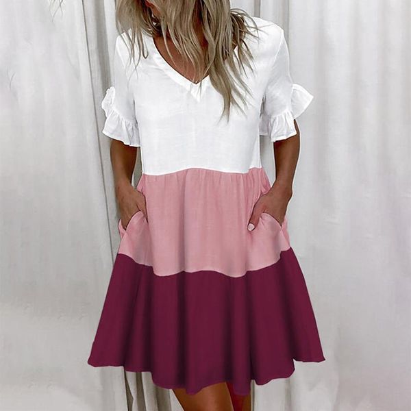 maternity dresses summer sundress contrast color dress pregnant women beach wear vestidos loose premama clothes patchwork 2021 elegant, White
maternity dresses summer sundress contrast color dress pregnant women beach wear vestidos loose premama clothes patchwork 2021 elegant, White