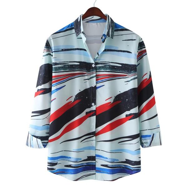 men's casual shirts fashion printed floral long sleeve shirt soft thin spring summer standard fit social business dress, White;black
men's casual shirts fashion printed floral long sleeve shirt soft thin spring summer standard fit social business dress, White;black