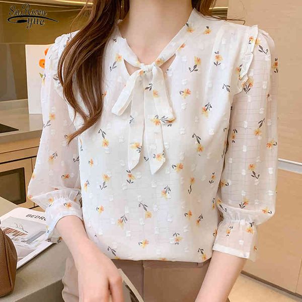 summer chiffon women blouse and office lady short sleeve floral shirts bow printing female clothing 13993 210508, White
summer chiffon women blouse and office lady short sleeve floral shirts bow printing female clothing 13993 210508, White