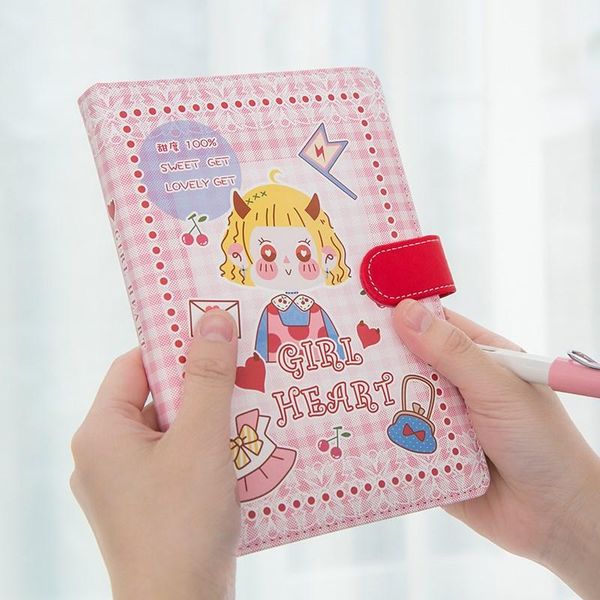 card holders 2021 ins korea student girls cartoon cute notebook paper journal book for women travel planner notepad sketchbook, Brown;gray
card holders 2021 ins korea student girls cartoon cute notebook paper journal book for women travel planner notepad sketchbook, Brown;gray